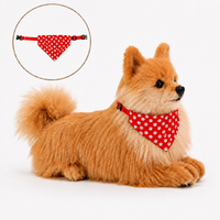 Ready-Made Pomeranian Plush - red bandana