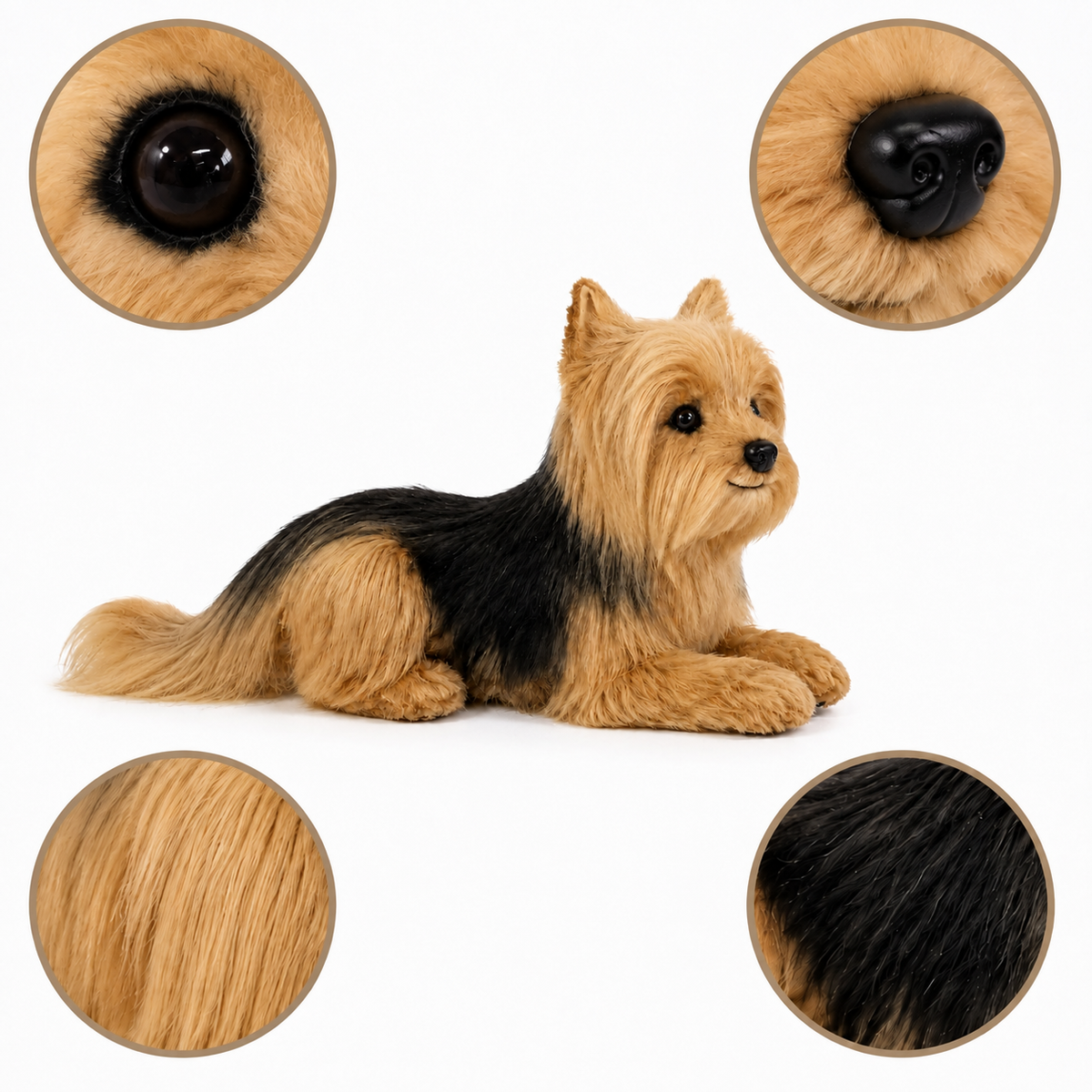 Ready-Made Yorkshire Terrier Plush - close-up details
