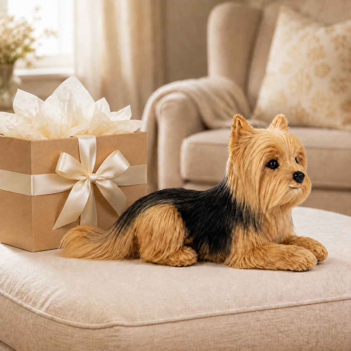 Ready-Made Yorkshire Terrier Plush - gift scene