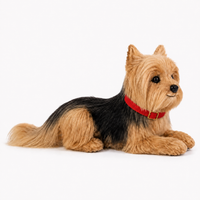 Ready-Made Yorkshire Terrier Plush - red collar views