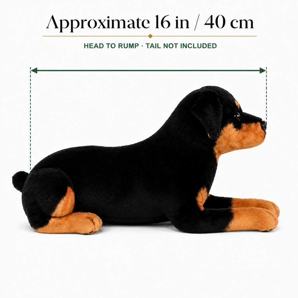 Ready-Made Rottweiler Plush - size guide