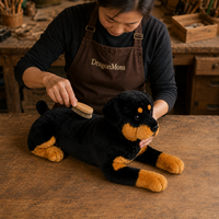 Ready-Made Rottweiler Plush - crafting scene