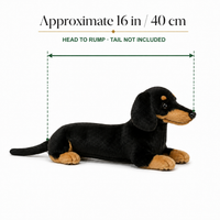 Ready-Made Short-Haired Dachshund Plush - size guide