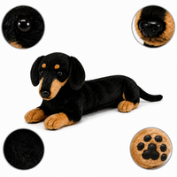 Ready-Made Short-Haired Dachshund Plush - close-up details