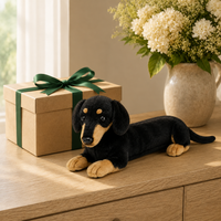 Ready-Made Short-Haired Dachshund Plush - gift scene