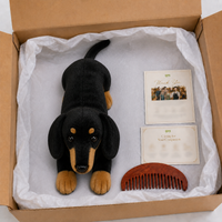 Ready-Made Short-Haired Dachshund Plush - packaging presentation
