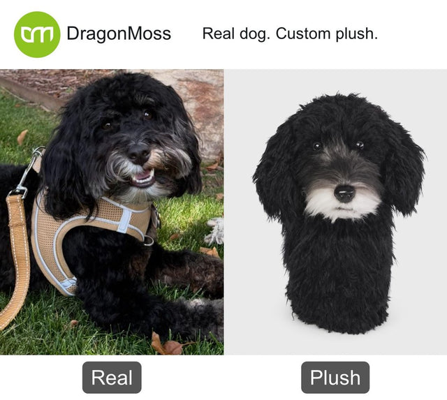 Dog photo beside a custom PawCaddie golf headcover, comparison 11