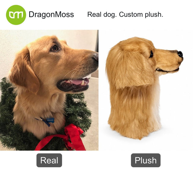 Dog photo beside a custom PawCaddie golf headcover, comparison 52