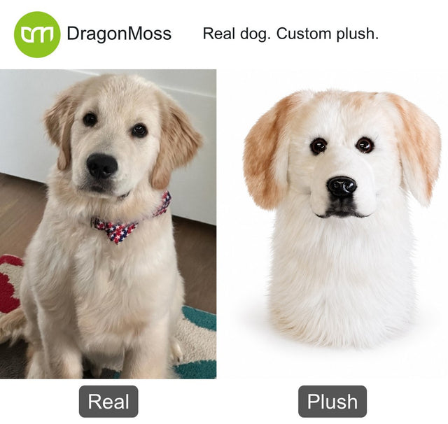 Dog photo beside a custom PawCaddie golf headcover, comparison 28