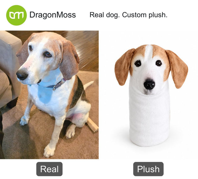 Dog photo beside a custom PawCaddie golf headcover, comparison 47