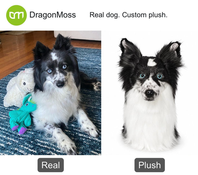 Dog photo beside a custom PawCaddie golf headcover, comparison 35