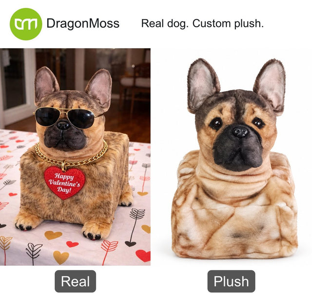 Dog photo beside a custom PawCaddie golf headcover, comparison 04