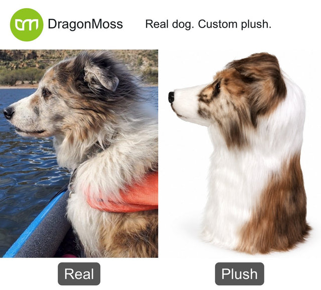 Dog photo beside a custom PawCaddie golf headcover, comparison 14