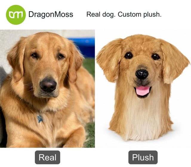 Dog photo beside a custom PawCaddie golf headcover, comparison 01