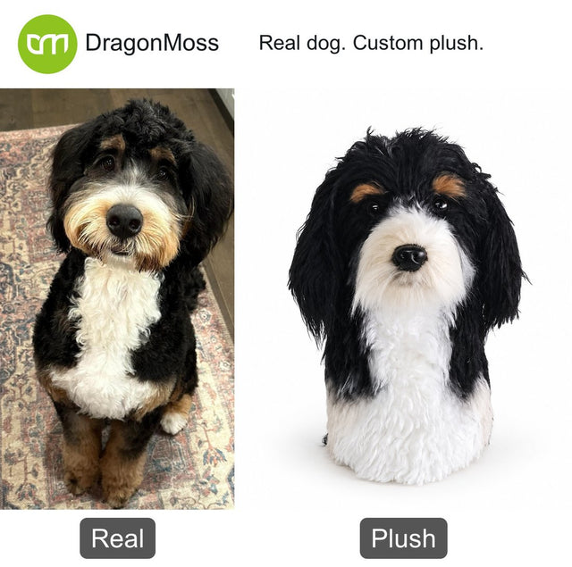Dog photo beside a custom PawCaddie golf headcover, comparison 29